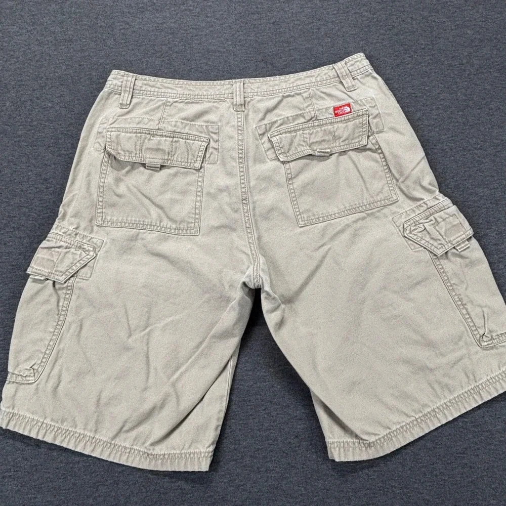 The North Face Shorts Mens 34 Khaki Cargo Cotton Multiple Pocket Utility Outdoor